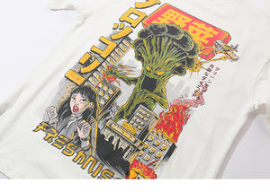 Japanese Harajuku Cartoon Monster T-Shirt