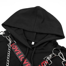 Load image into Gallery viewer, Harajuku Crop Top Hoodie