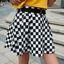 Load image into Gallery viewer, Pleated Checkerboard Skirt