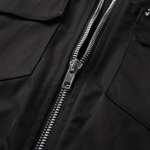 Streetwear Black Bomber Jacket