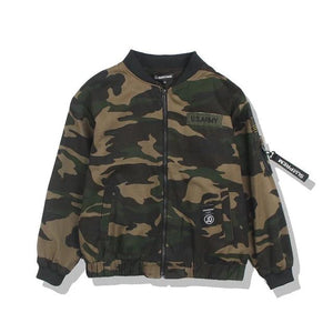 Camouflage Bomber Jacket