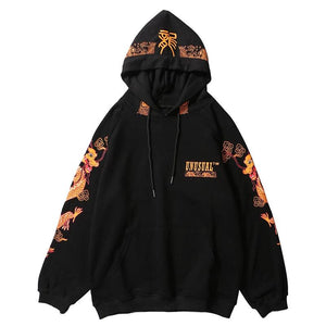 Ancient Chinese Dragon Print Hoodie