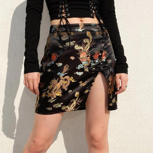 Printed Mini Skirt