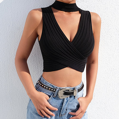 Halter Bandage Sexy Crop Top