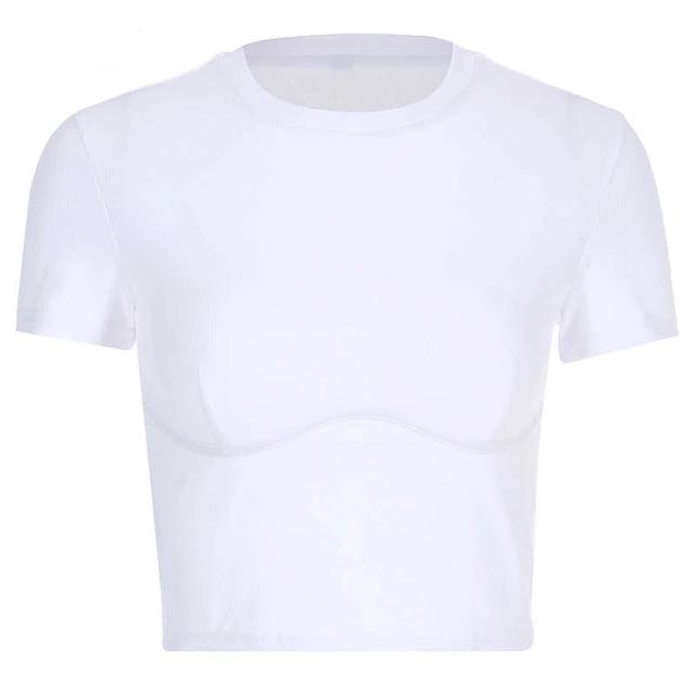 Casual Basic White Street Top