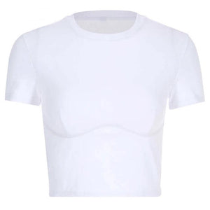 Casual Basic White Street Top