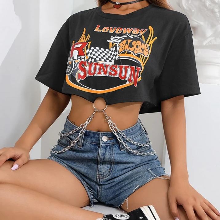 Korean Punk Short Sleeve Tshirt